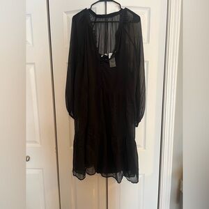 Abercrombie & Fitch Black Long Sleeve Dress